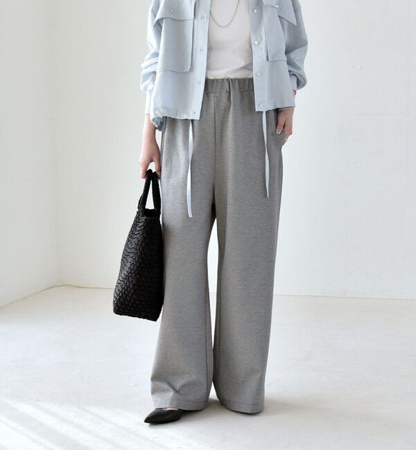 quaranciel「《予約》quaranciel:〈洗濯機可能〉ライト ポンチ ロゴ刺繍 スウェット パンツ」|その他|