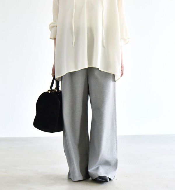 quaranciel「《予約》quaranciel:〈洗濯機可能〉ライト ポンチ ロゴ刺繍 スウェット パンツ」|その他|