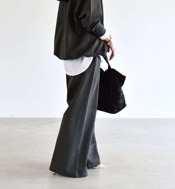 quaranciel「《予約》quaranciel:〈洗濯機可能〉ライト ポンチ ロゴ刺繍 スウェット パンツ」|その他|