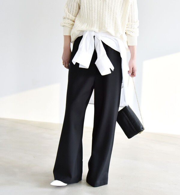 quaranciel「《予約》quaranciel:〈洗濯機可能〉ライト ポンチ ロゴ刺繍 スウェット パンツ」|その他|