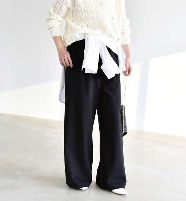 quaranciel「《予約》quaranciel:〈洗濯機可能〉ライト ポンチ ロゴ刺繍 スウェット パンツ」|その他|