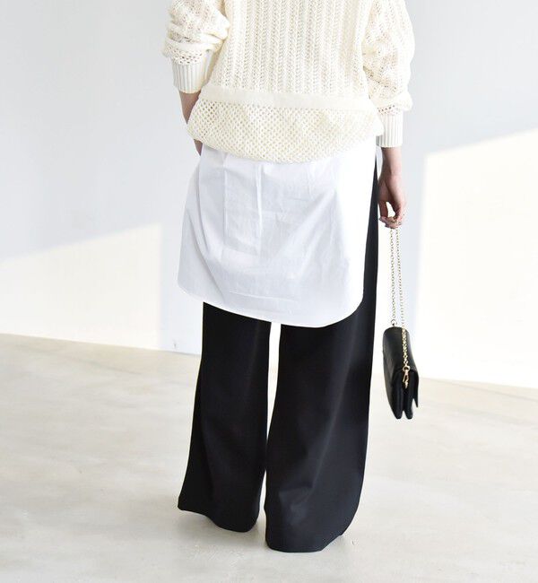 quaranciel「《予約》quaranciel:〈洗濯機可能〉ライト ポンチ ロゴ刺繍 スウェット パンツ」|その他|