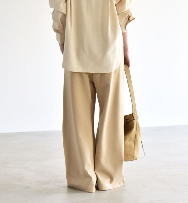 quaranciel「《予約》quaranciel:〈洗濯機可能〉ライト ポンチ ロゴ刺繍 スウェット パンツ」|その他|