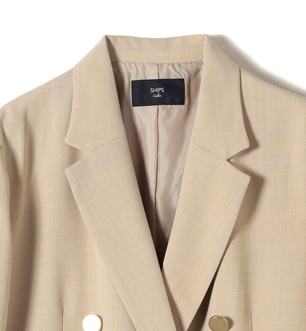 SHIPS Colors 「SHIPS Colors:〈手洗い可能〉メタルボタン ダブルブレスト ジャケット」|テーラードジャケット|