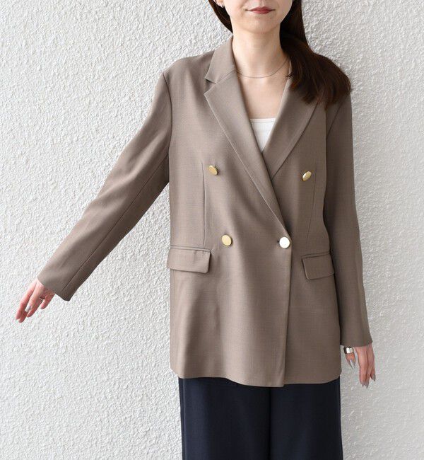 SHIPS Colors 「SHIPS Colors:〈手洗い可能〉メタルボタン ダブルブレスト ジャケット」|テーラードジャケット|