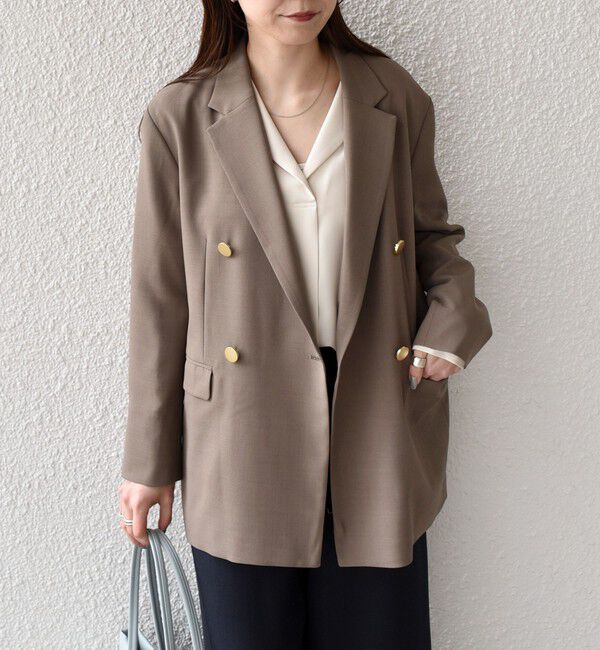 SHIPS Colors 「SHIPS Colors:〈手洗い可能〉メタルボタン ダブルブレスト ジャケット」|テーラードジャケット|