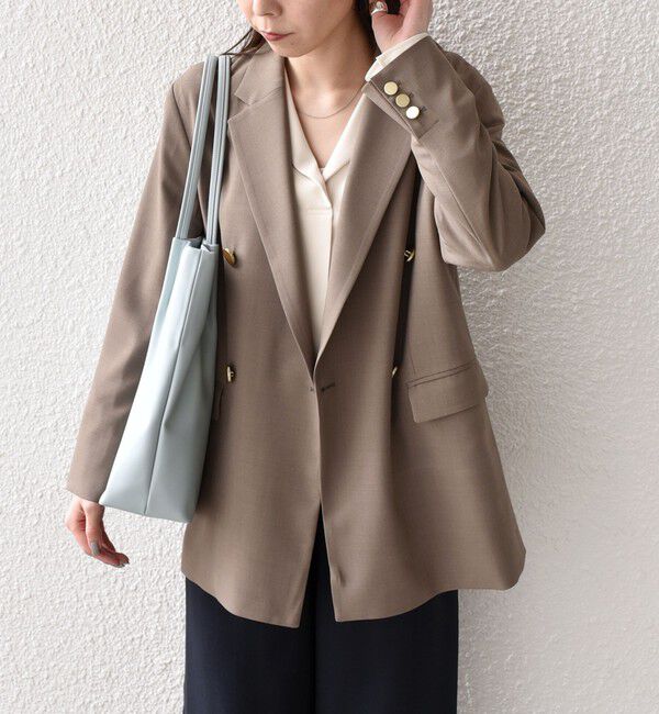 SHIPS Colors 「SHIPS Colors:〈手洗い可能〉メタルボタン ダブルブレスト ジャケット」|テーラードジャケット|