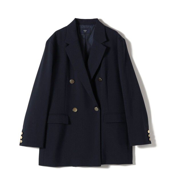 SHIPS Colors 「SHIPS Colors:〈手洗い可能〉メタルボタン ダブルブレスト ジャケット」|テーラードジャケット|ネイビー