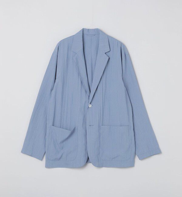SHIPS Colors 「《予約》SHIPS Colors:〈洗濯機可能〉羽織り シャツ ジャケット◆」|テーラードジャケット|ライトブルー
