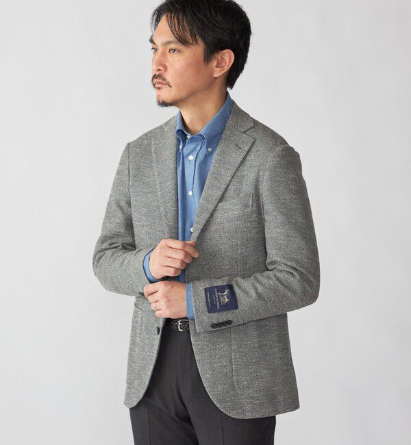 SHIPS「SHIPS:〈FUNCTION〉LANIFICIO ROMA メランジ ジャージー ジャケット」|テーラードジャケット|