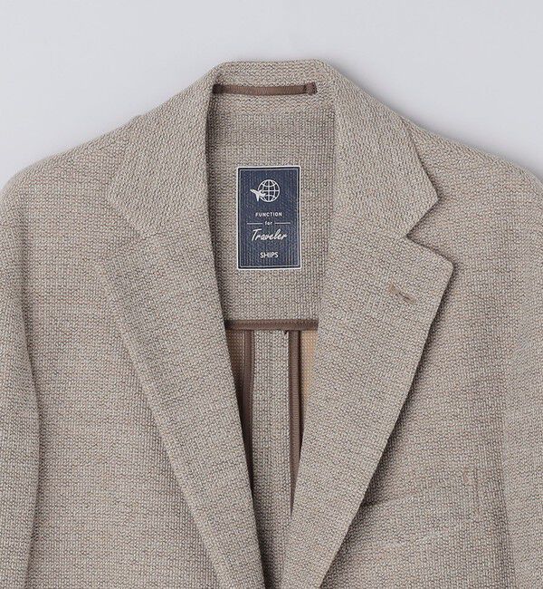 SHIPS「SHIPS:〈FUNCTION〉LANIFICIO ROMA メランジ ジャージー ジャケット」|テーラードジャケット|
