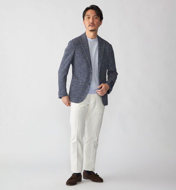 SHIPS「SHIPS:〈FUNCTION〉LANIFICIO ROMA メランジ ジャージー ジャケット」|テーラードジャケット|