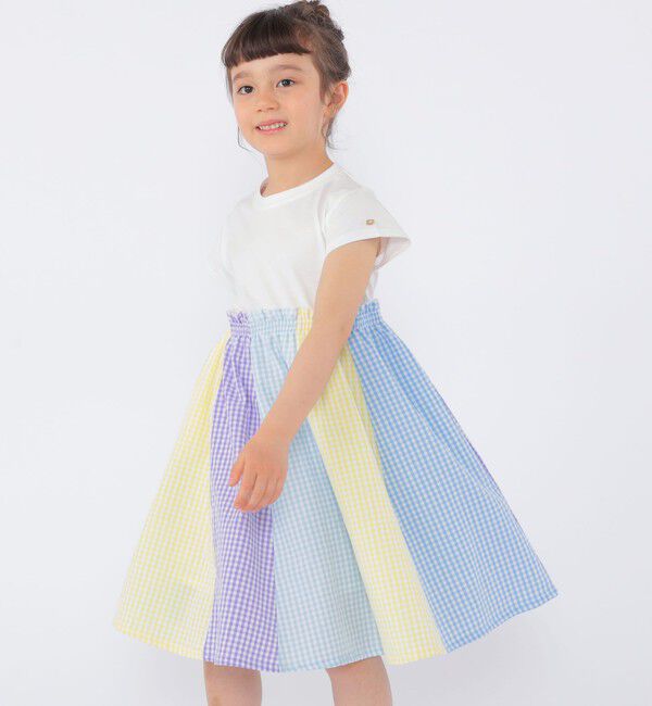 SHIPS KIDS「SHIPS KIDS:100～130cm / パネル 切替 ワンピース」|ワンピース|