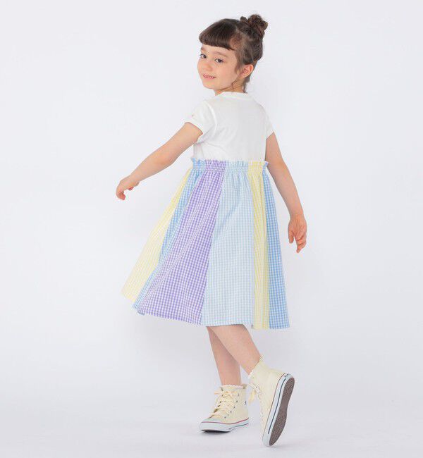 SHIPS KIDS「SHIPS KIDS:100～130cm / パネル 切替 ワンピース」|ワンピース|