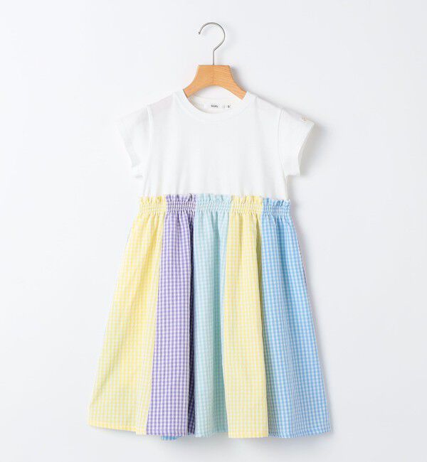 SHIPS KIDS「SHIPS KIDS:100～130cm / パネル 切替 ワンピース」|ワンピース|