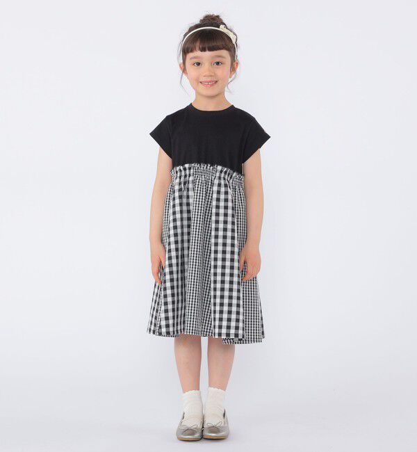 SHIPS KIDS「SHIPS KIDS:100～130cm / パネル 切替 ワンピース」|ワンピース|