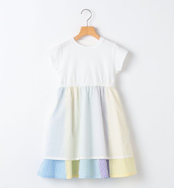 SHIPS KIDS「SHIPS KIDS:80～90cm / パネル 切替 ワンピース」|ワンピース|