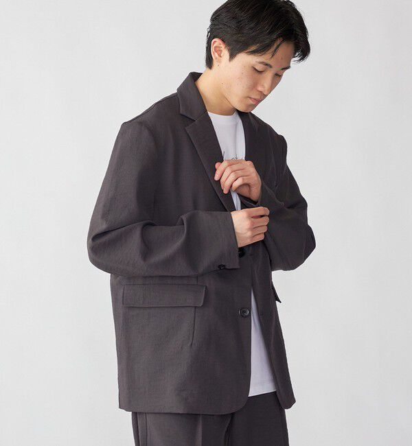 SHIPS「City Ambient Products: Cityform カルゼ テック ジャケット」|テーラードジャケット|