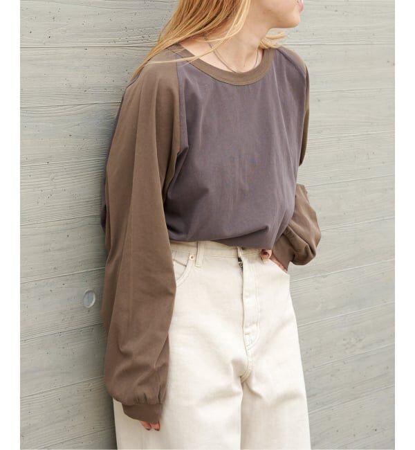 OUTDOOR PRODUCTS Usual Things「シアージャージーワイドスリーブラグランTEE」|Tシャツ・カットソー|カーキ