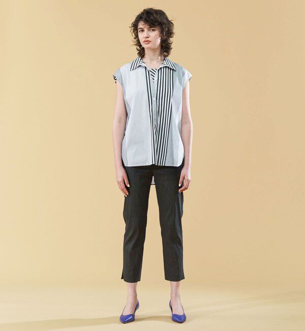 DES PRES「リネンナイロンストレッチ クロップドパンツ」|その他|