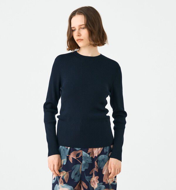 Ballsey「スーパーエクストラファインウールリブ クルーネックプルオーバー」|ニット・セーター|