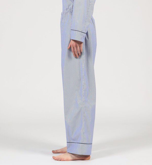 TOMORROWLAND HOME「コットンブロードストライプ パジャマ（メンズ）」|ルームウェア|