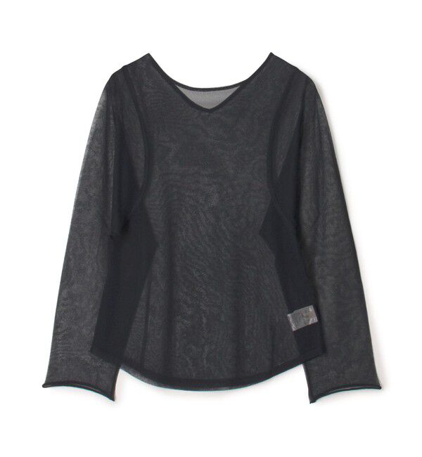 DES PRES「レーヨンナイロンシアー ボートネックプルオーバー」|ニット・セーター|69 ネイビー