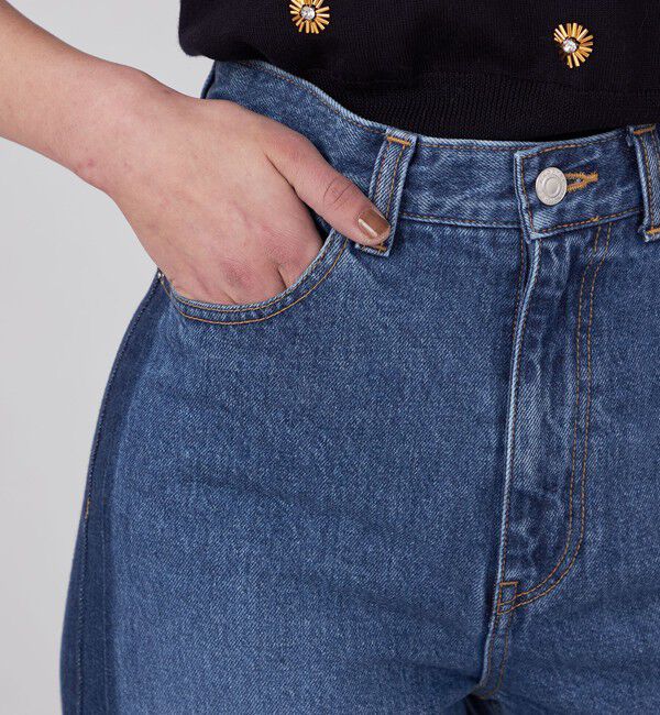 MACPHEE「コットンデニム ストレートパンツ」|デニム|