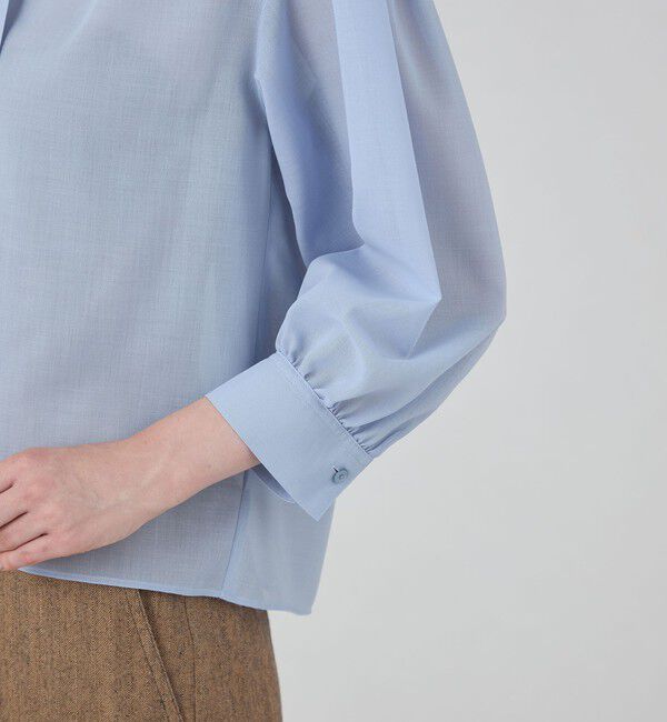 MACPHEE「ポリステルウールボイル ボウタイブラウス」|シャツ・ブラウス|