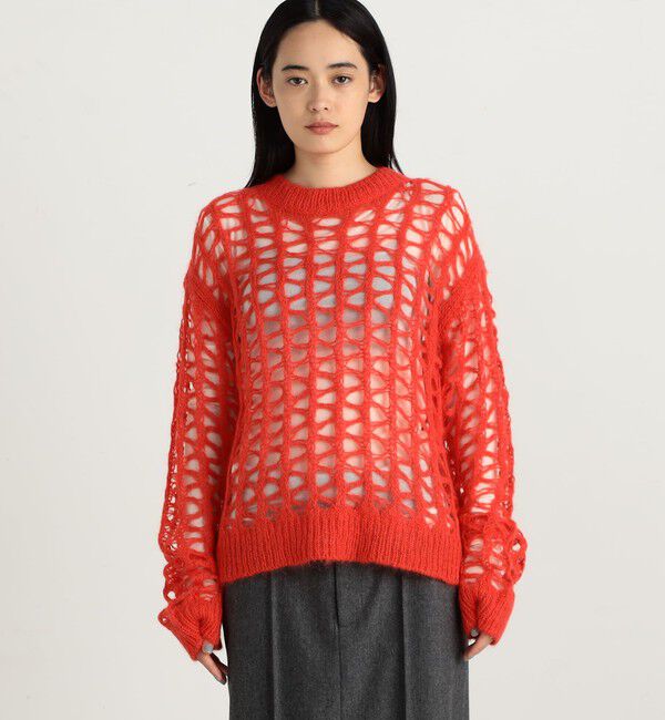 Edition「ベビーアルパカ クルーネックニットプルオーバー」|ニット・セーター|