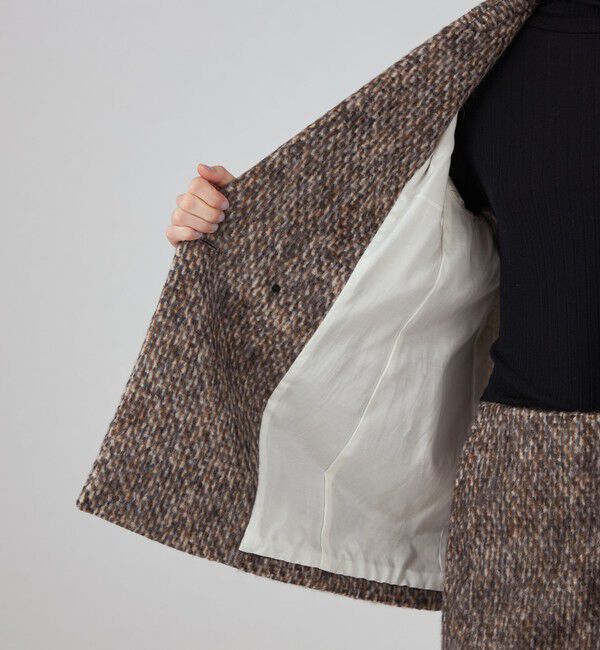 モヘヤミックスシャギー ダブルブレストジャケット（MACPHEE）｜ルミネ