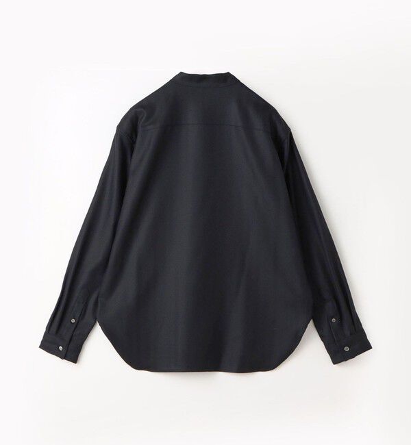 GALERIE VIE「ライトフラノストレッチ スタンドカラーシャツ」|シャツ・ブラウス|