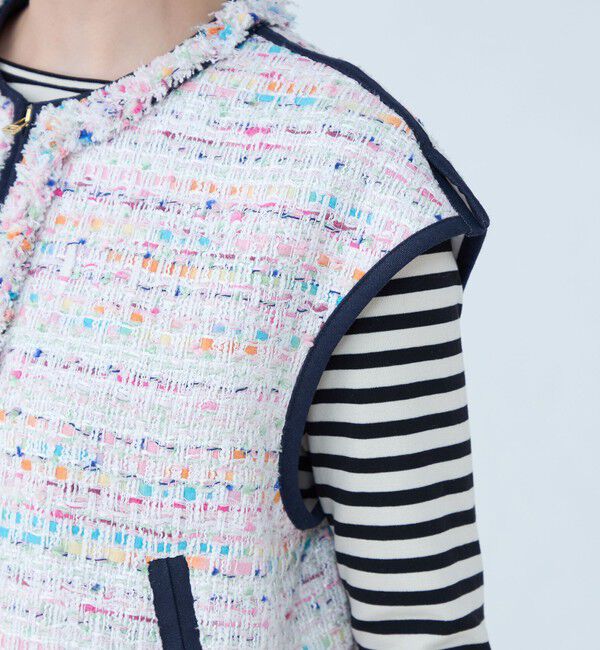 TOMORROWLAND collection「パステルファンシー デニムコンビジレ」|ベスト・ジレ|