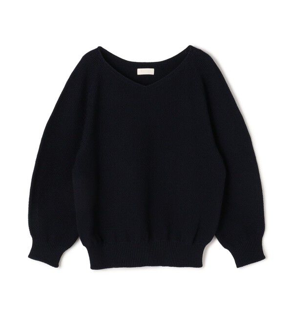 Ballsey「モスステッチ Vネックプルオーバー」|ニット・セーター|69 ネイビー