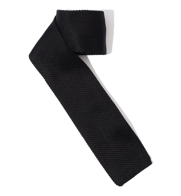 TOMORROWLAND GOODS「TRICOT-DIO シルクニットタイ」|ネクタイ・蝶ネクタイ|19 ブラック