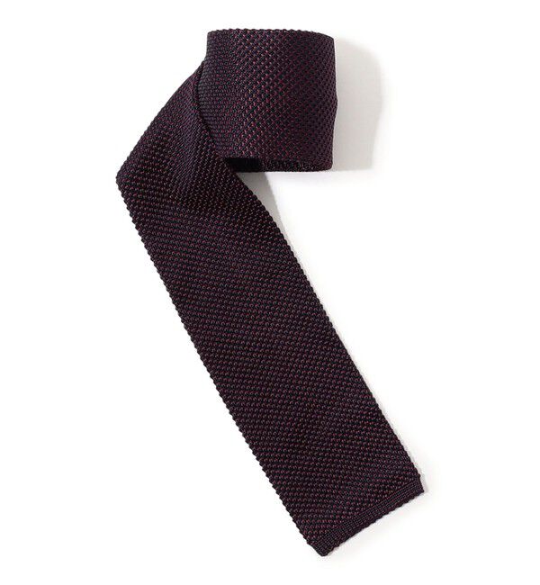 TOMORROWLAND GOODS「TRICOT‐DIO シルクニットタイ」|ネクタイ・蝶ネクタイ|76 パープル系