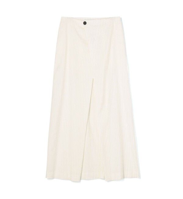 Edition「リネンストレッチ ラップスカート」|スカート|12 ホワイト系