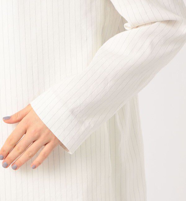 Edition「リネンストレッチ ノーカラージャケット」|ノーカラージャケット|