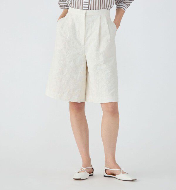 TOMORROWLAND collection「フラワージャカード 2タックキュロット」|キュロット|