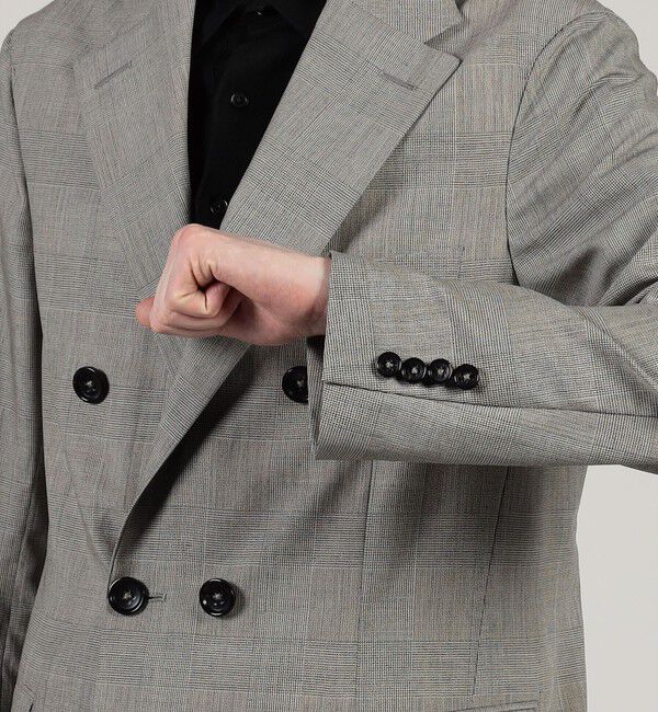 TOMORROWLAND MENS「ウールシルク ダブルブレステッド 6Bジャケット」|テーラードジャケット|