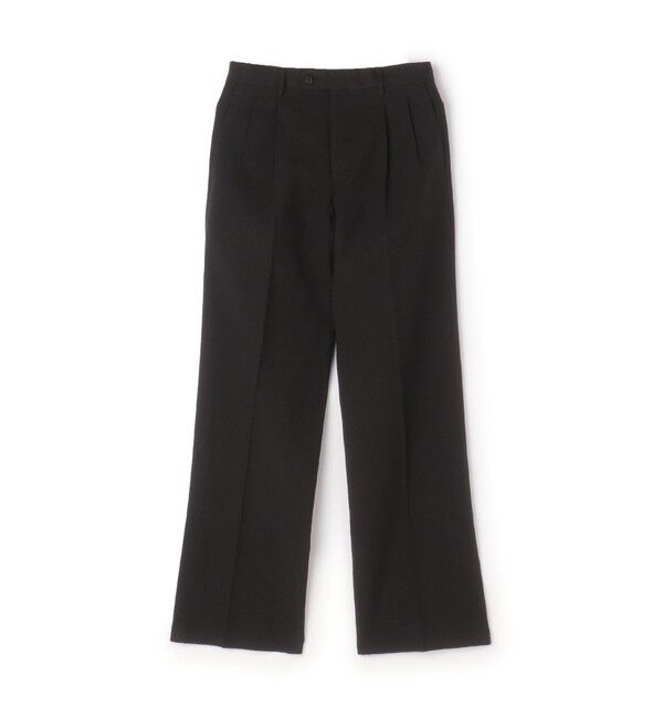 TOMORROWLAND MENS「ヘンプコットン 2プリーツ ワイドスラックス」|スラックス|19 ブラック