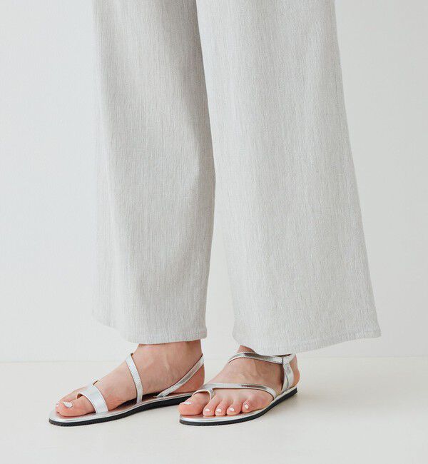 GALERIE VIE「コットンリネン ビスコース ストレッチ イージーワイドパンツ」|その他|