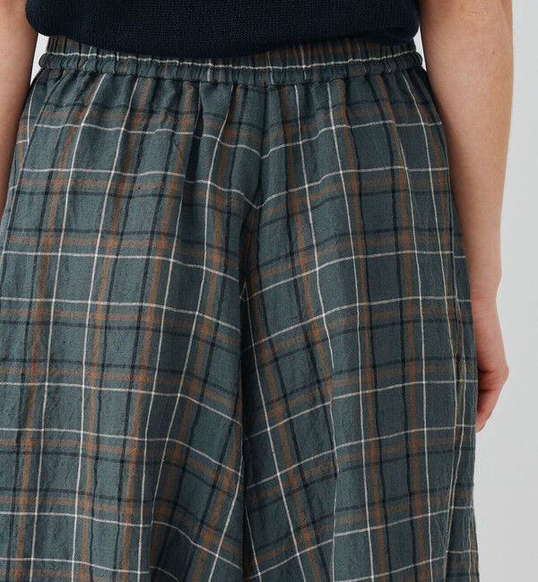 GALERIE VIE「ランダムリネン フレアハーフパンツ」|キュロット|