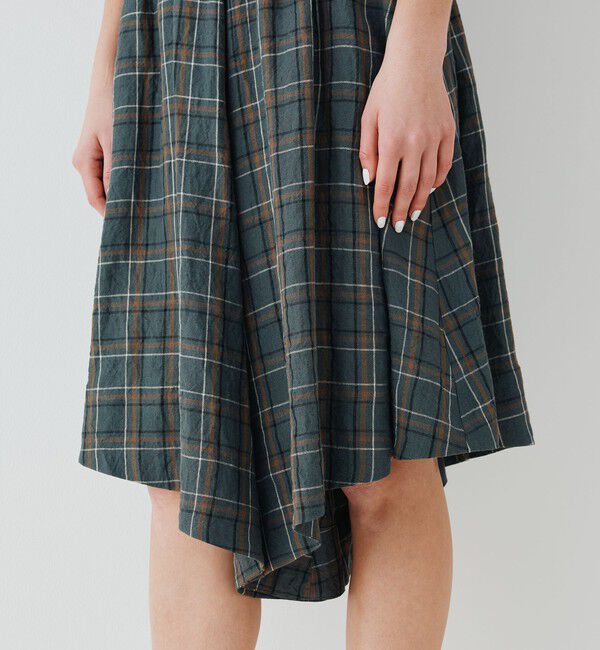 GALERIE VIE「ランダムリネン フレアハーフパンツ」|キュロット|