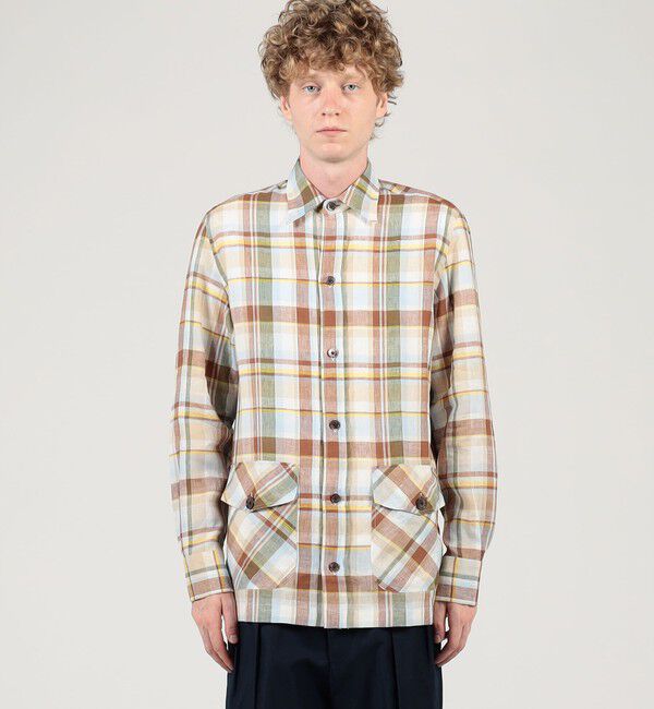 TOMORROWLAND BUYING WEAR「ERRICO FORMICOLA リネン オーバーシャツ」|シャツ・ブラウス|