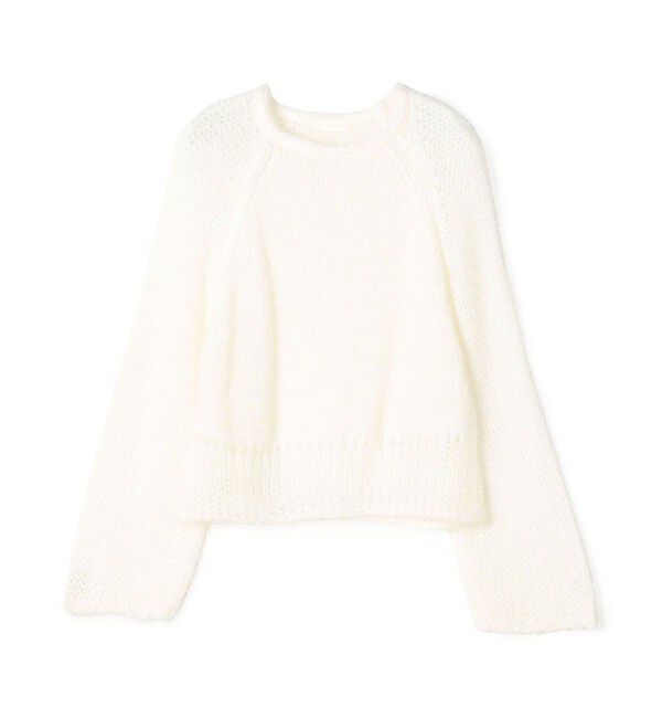 Ballsey「モヘヤシルクファー ロングスリーブプルオーバー」|ニット・セーター|11 ホワイト