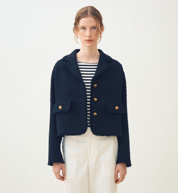 TOMORROWLAND collection「パンソッティ ショートテーラードジャケット」|テーラードジャケット|