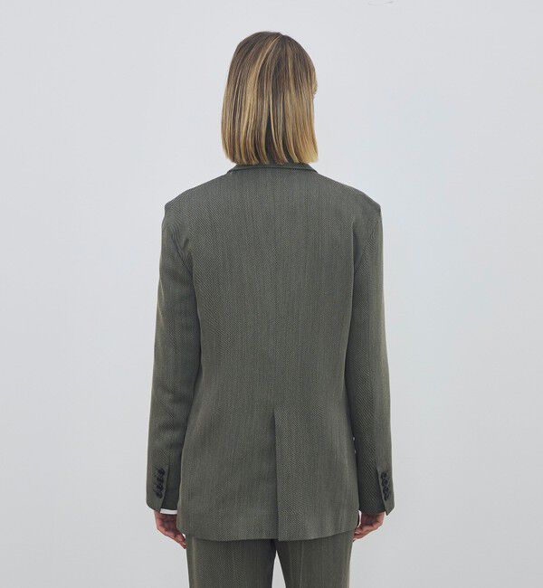 DES PRES「【WEB先行予約】ハイツイストカルゼ ラウンドショルダーシングルジャケット」|テーラードジャケット|