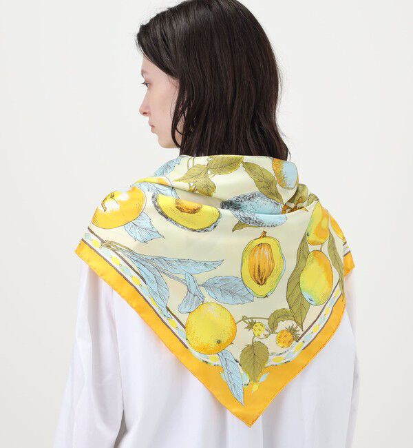 TOMORROWLAND GOODS「【別注】manipuri FRUITS シルクスカーフ」|バンダナ・スカーフ|