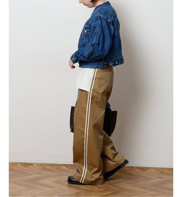  「カーブスリーブショートデニムジャケット」|デニムジャケット|